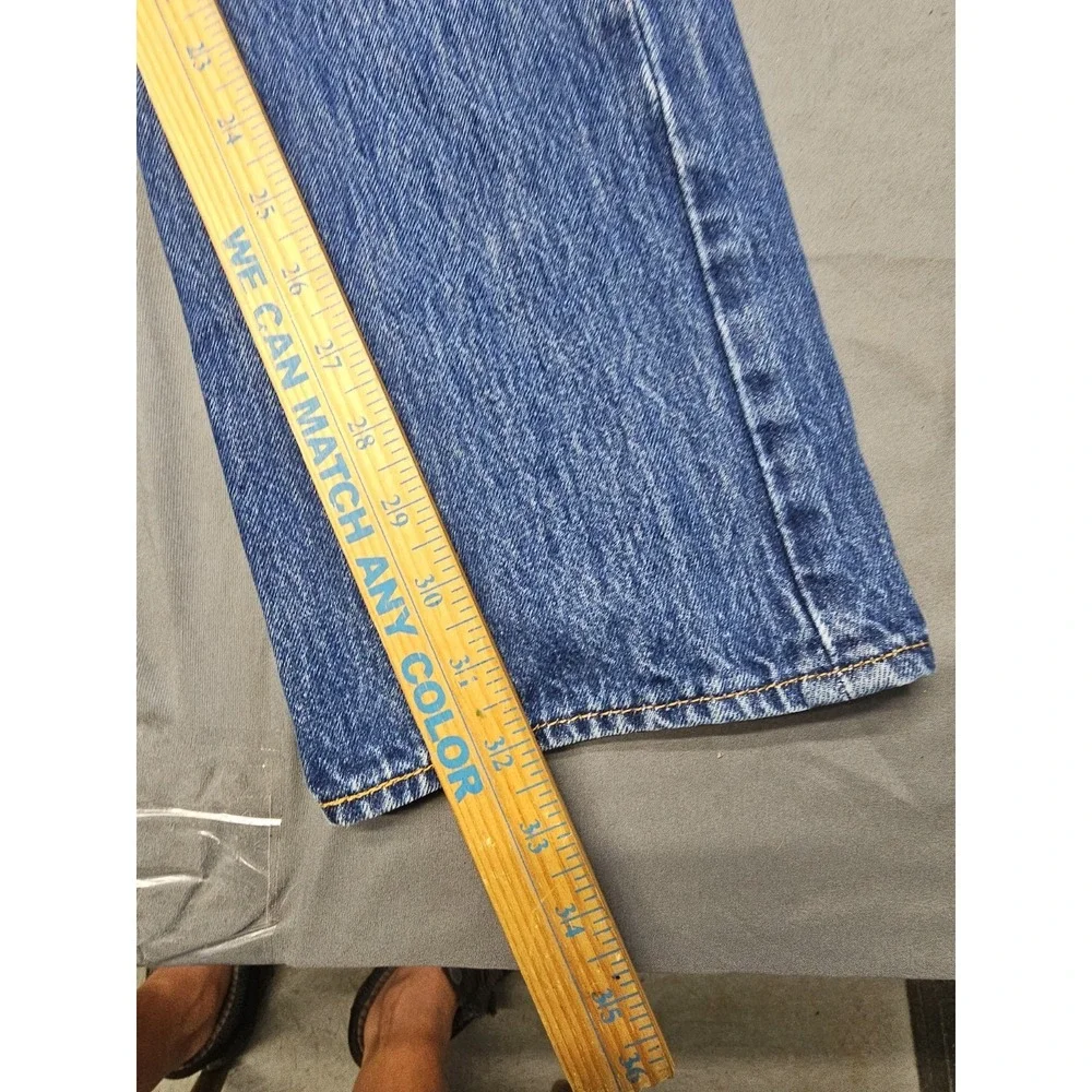 2-Levi's 501 Jeans Mens 32x34 (32x32) Blue Denim Straight Leg Button Fly Outdoor